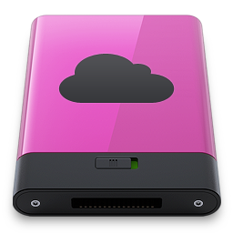 Pink iDisk B Icon 256x256 png